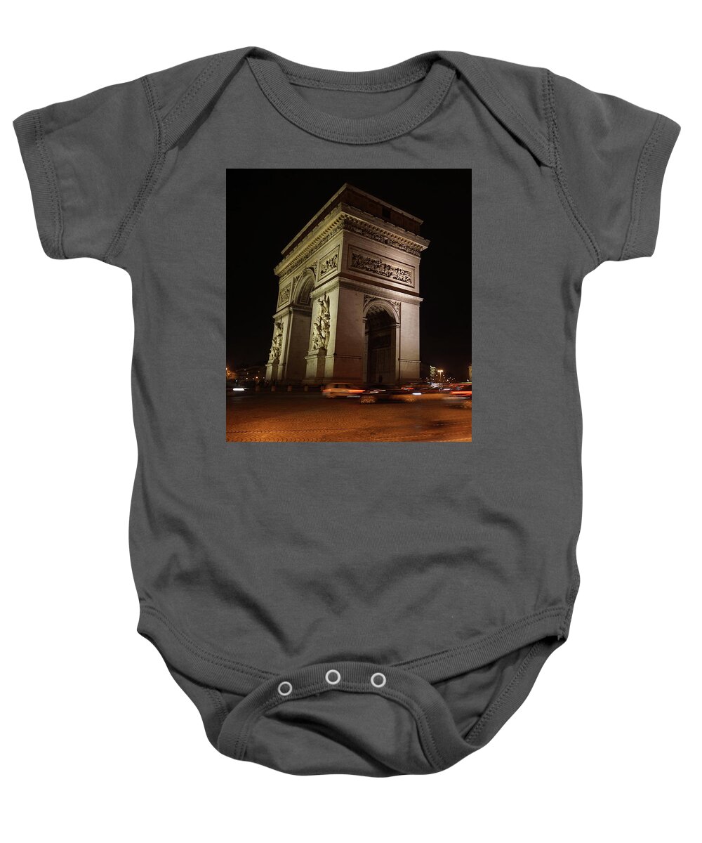 Arc Du Triomphe Baby Onesie featuring the photograph Arc du Triomphe Paris by Erik Tanghe