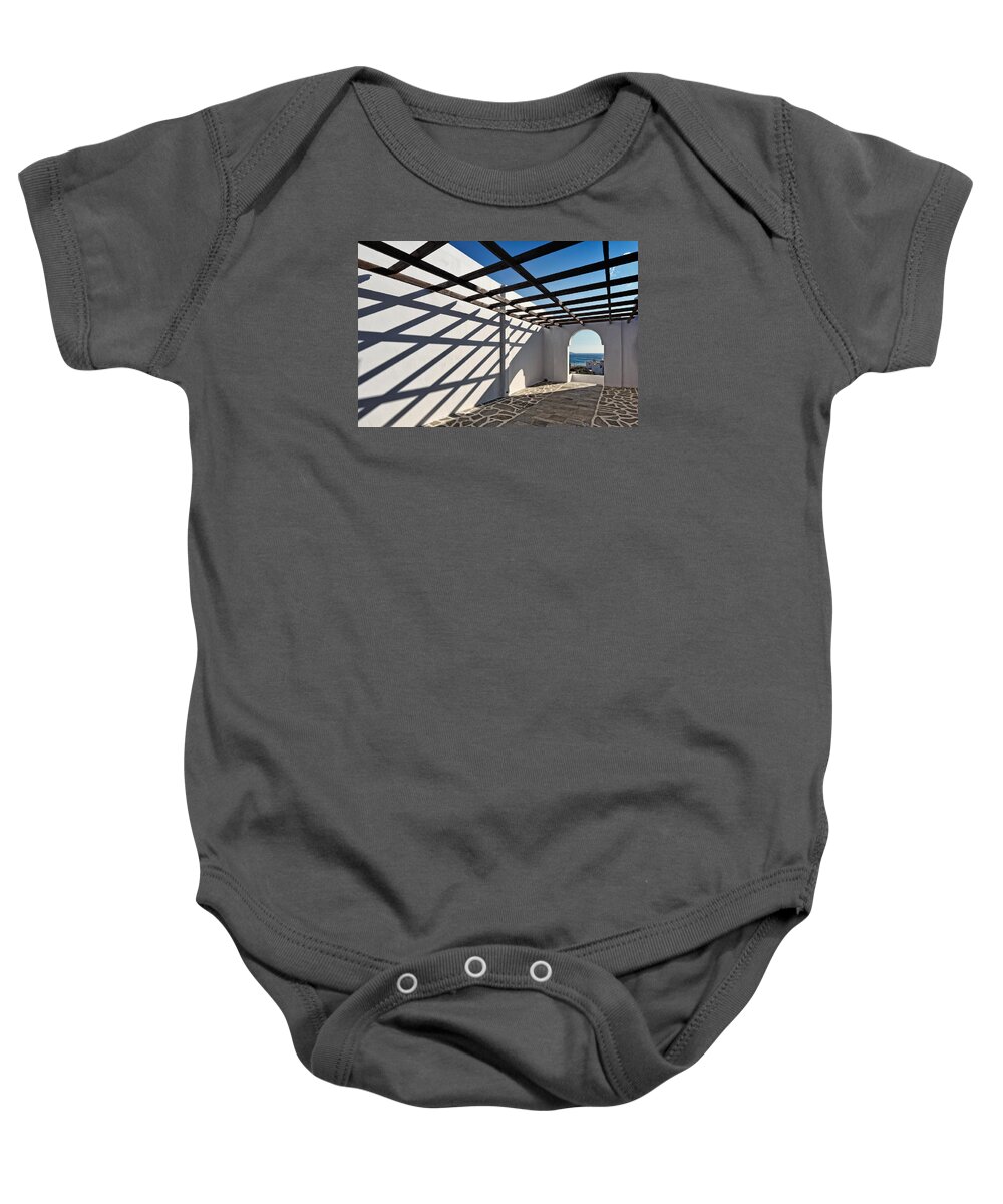 Architecture Baby Onesie featuring the photograph Architecture of Andros - Greece by Constantinos Iliopoulos