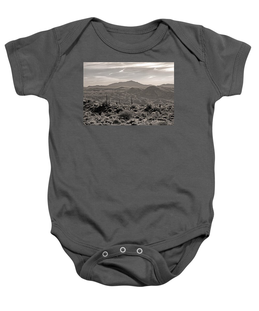 Arizona Baby Onesie featuring the photograph Arizona Morning by Gordon Beck