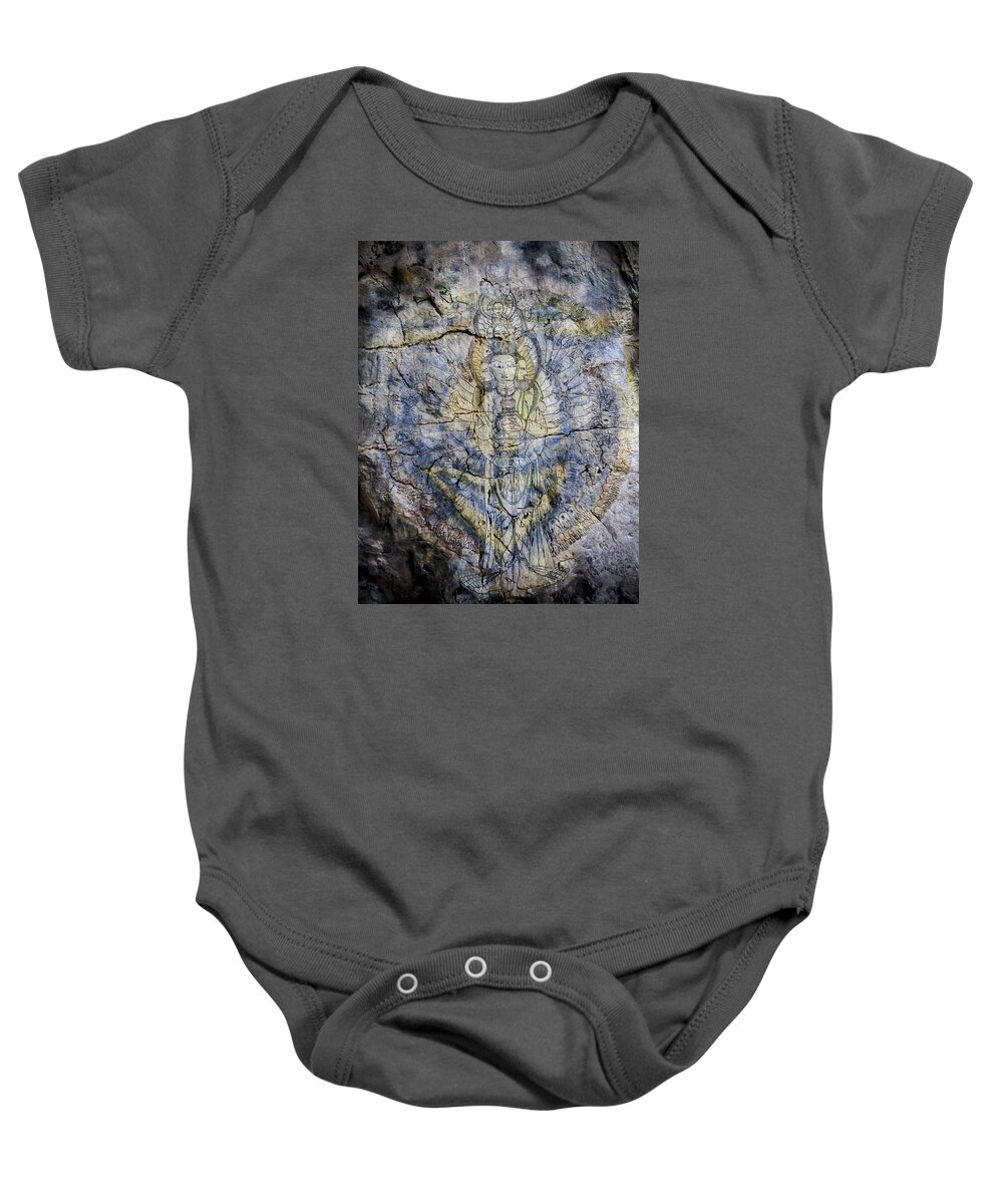 Buda Baby Onesie featuring the photograph Art rocks by Santi Carral