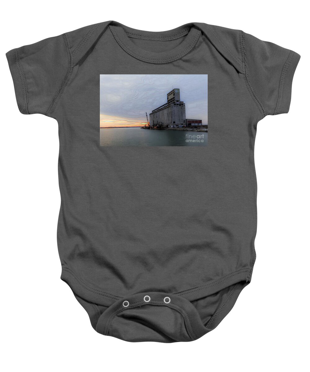 Artistic Sunset Baby Onesie featuring the photograph Artistic Sunset by Jim Lepard