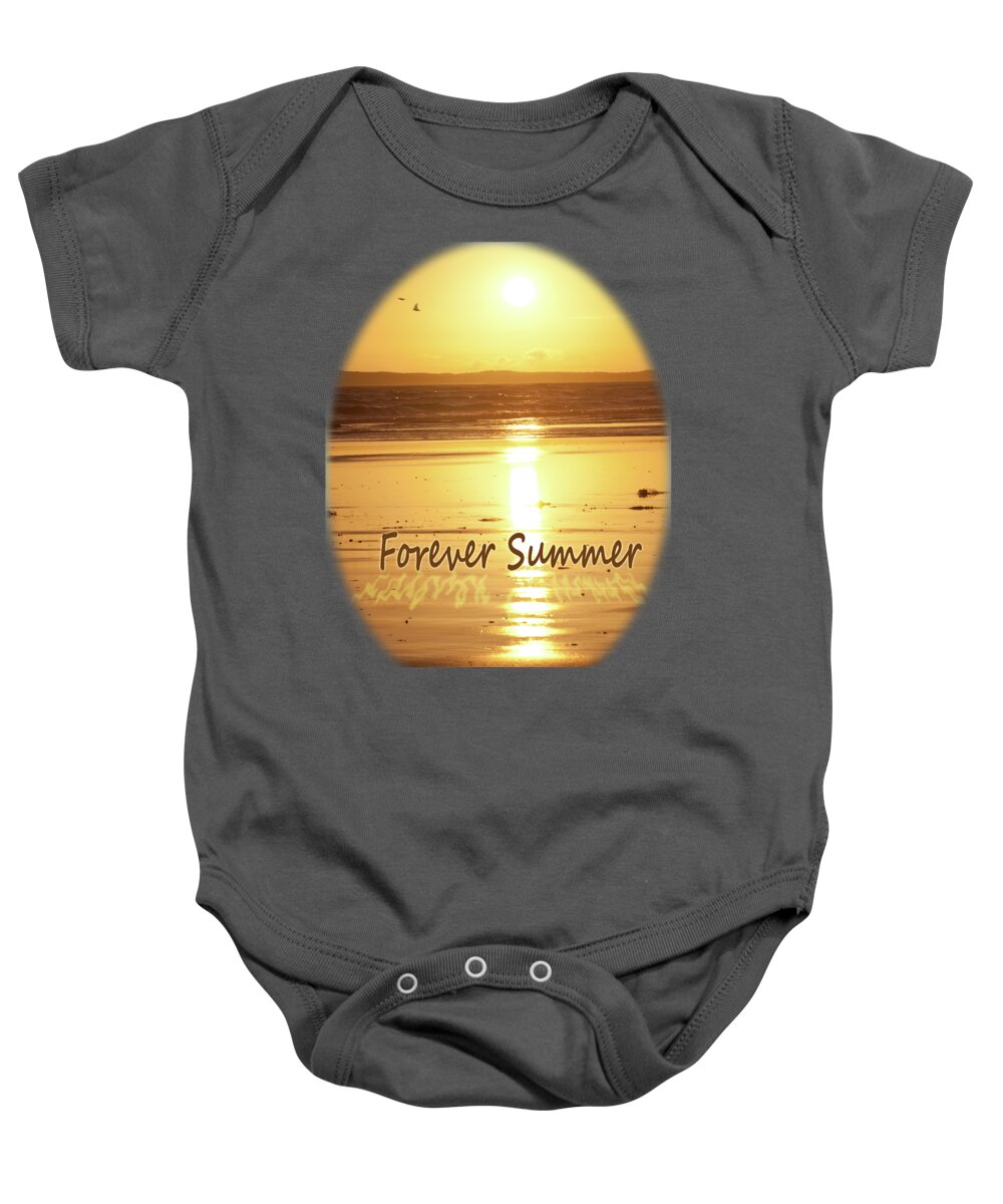 Beach Baby Onesie featuring the photograph Forever Summer 4 by Linda Lees