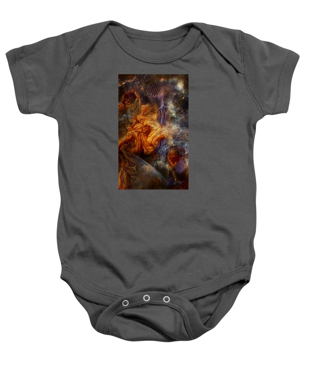 Ascension Baby Onesie featuring the digital art Ascension by Hans Neuhart