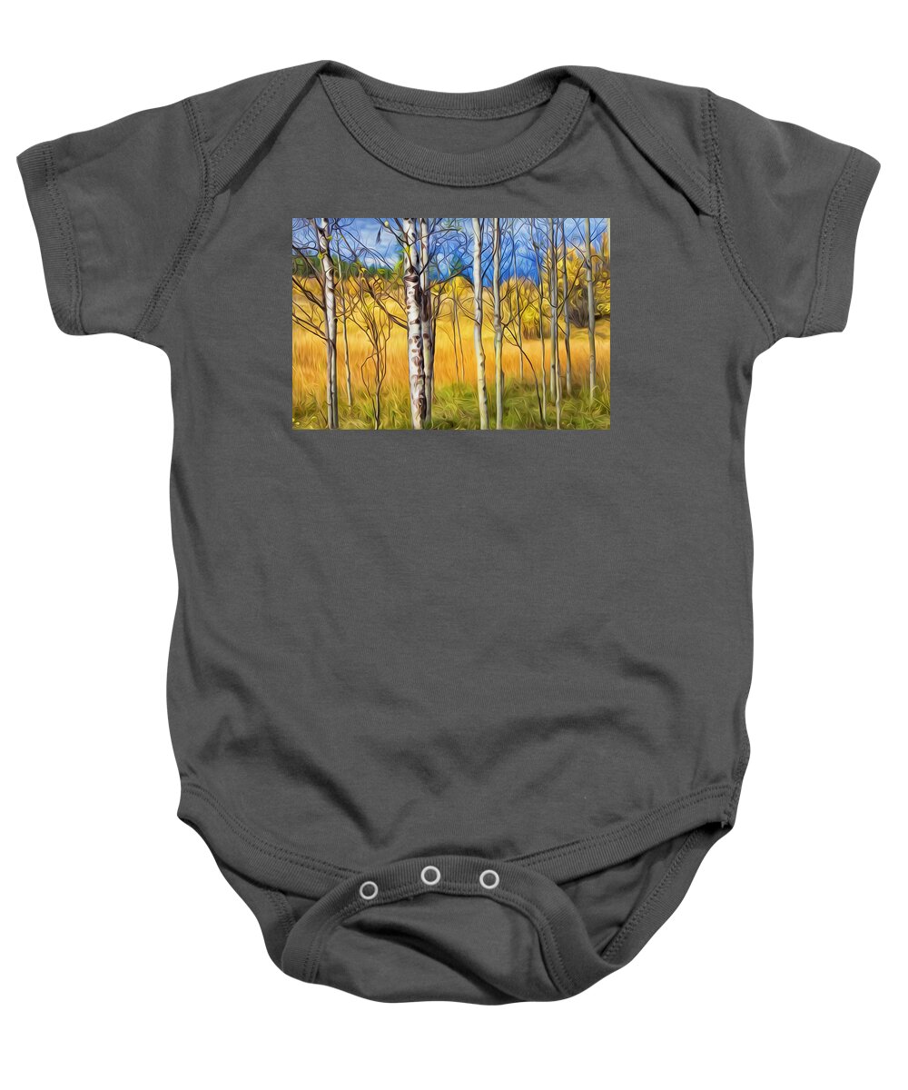 Autumn Baby Onesie featuring the photograph Autumn Colours by Theresa Tahara