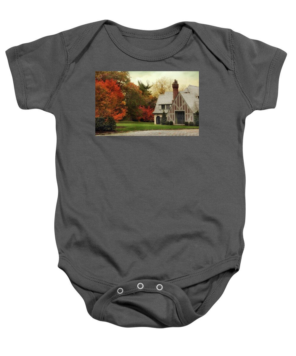 House Baby Onesie featuring the photograph Autumn Grandeur by Jessica Jenney