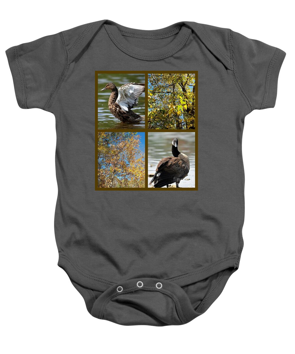 Autumn Baby Onesie featuring the photograph Autumn by Maria Urso