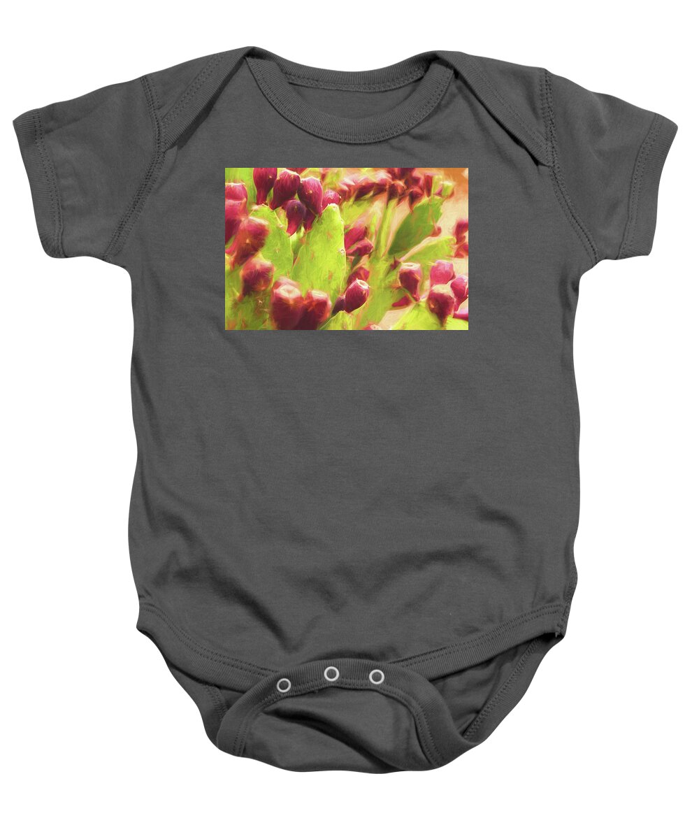 Cactus Painting Baby Onesie featuring the photograph Babies by Scott Campbell