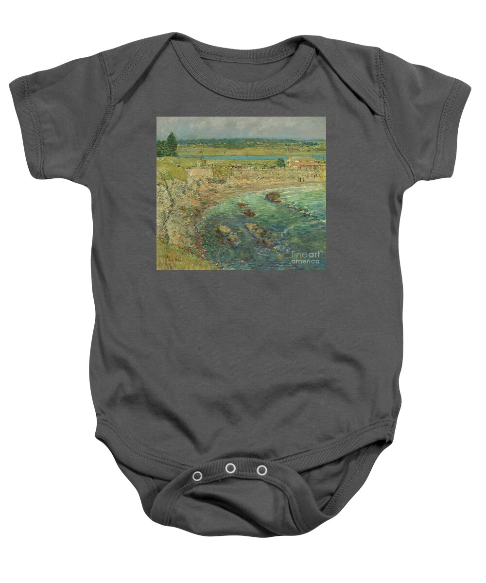 Hassam Baby Onesie featuring the painting Bailey's Beach Newport Rhode Island by Childe Hassam