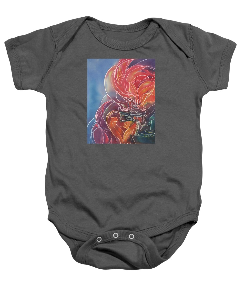 Balloon Festival Baby Onesie featuring the painting Balloons by Johanna Axelrod