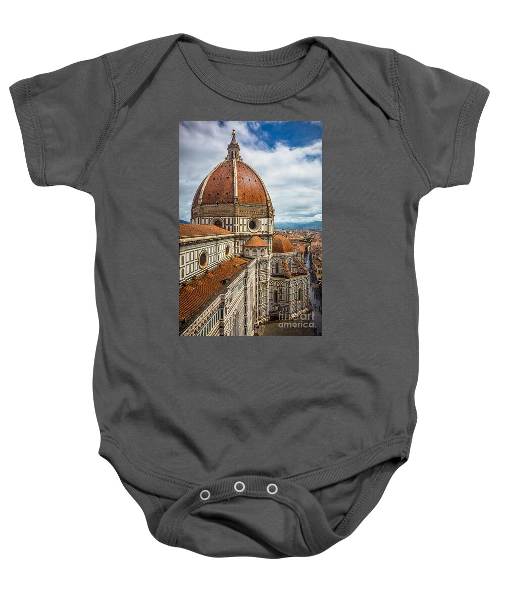 Christian Baby Onesie featuring the photograph Basilica di Santa Maria del Fiore by Inge Johnsson