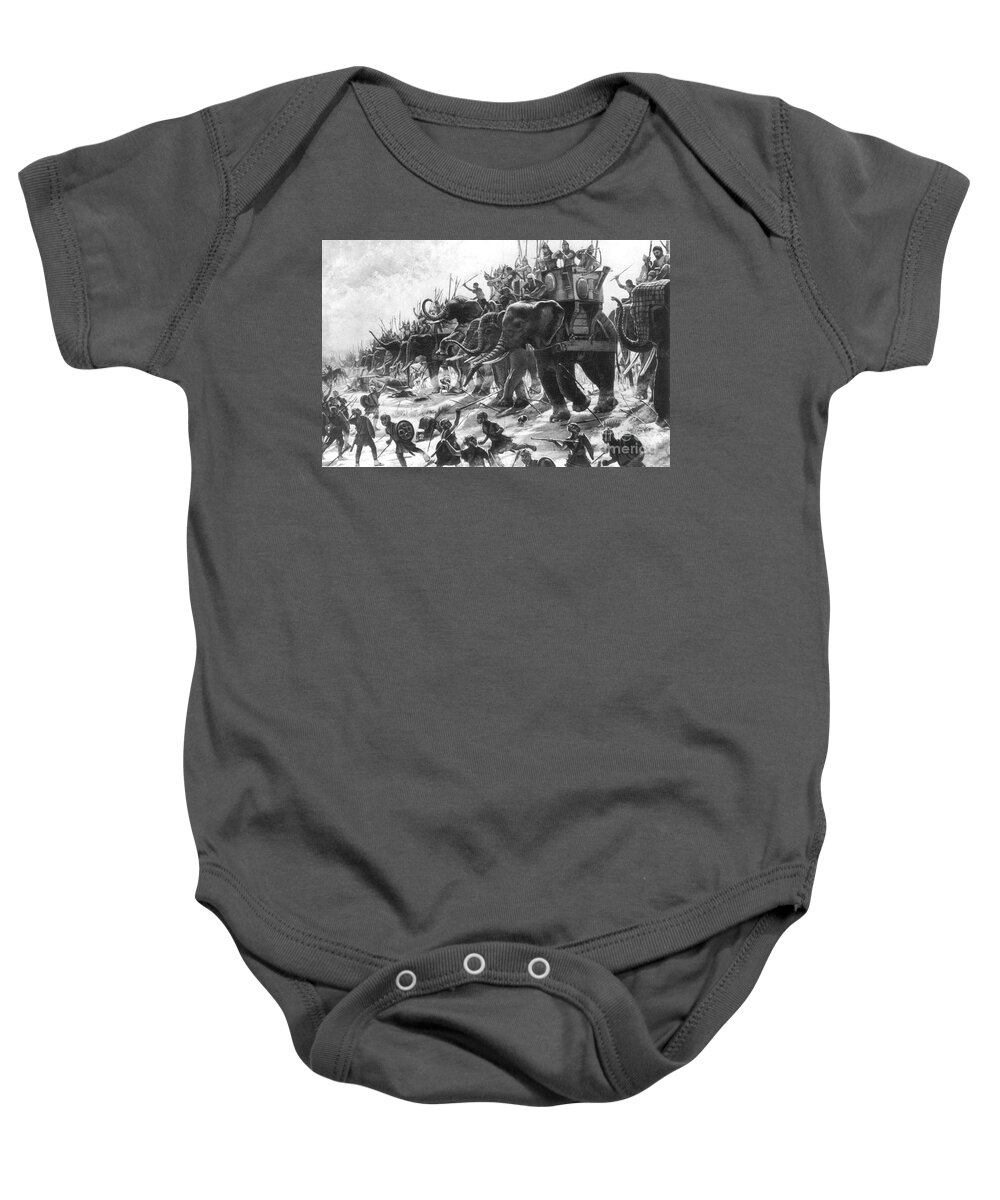 History Baby Onesie featuring the photograph Battle Of Zama, Hannibals Defeat by Photo Researchers