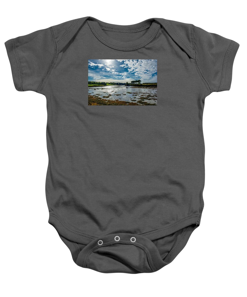 Ireland Baby Onesie featuring the photograph Bay at Low Tide in Clonakilty in Ireland by Andreas Berthold