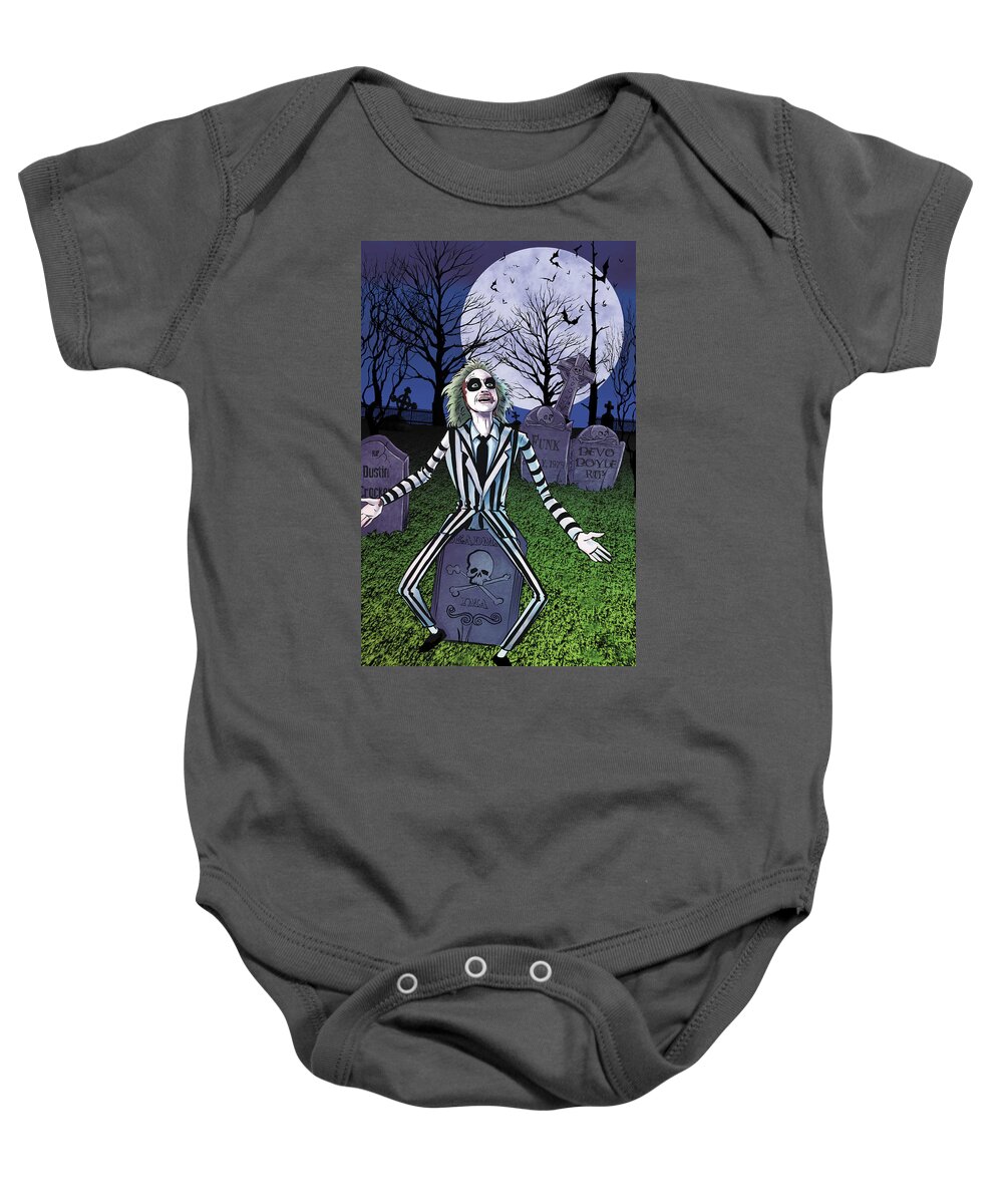 beetlejuice baby onesie