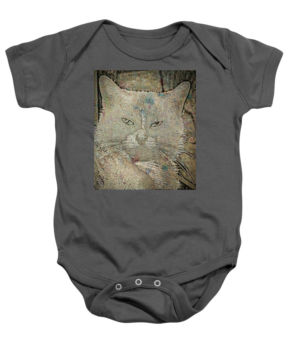 Cat Baby Onesie featuring the photograph Bella by David Yocum