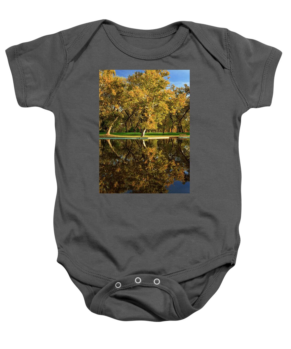 Bidwell Park Baby Onesie featuring the photograph Bidwell Park Reflections by James Eddy