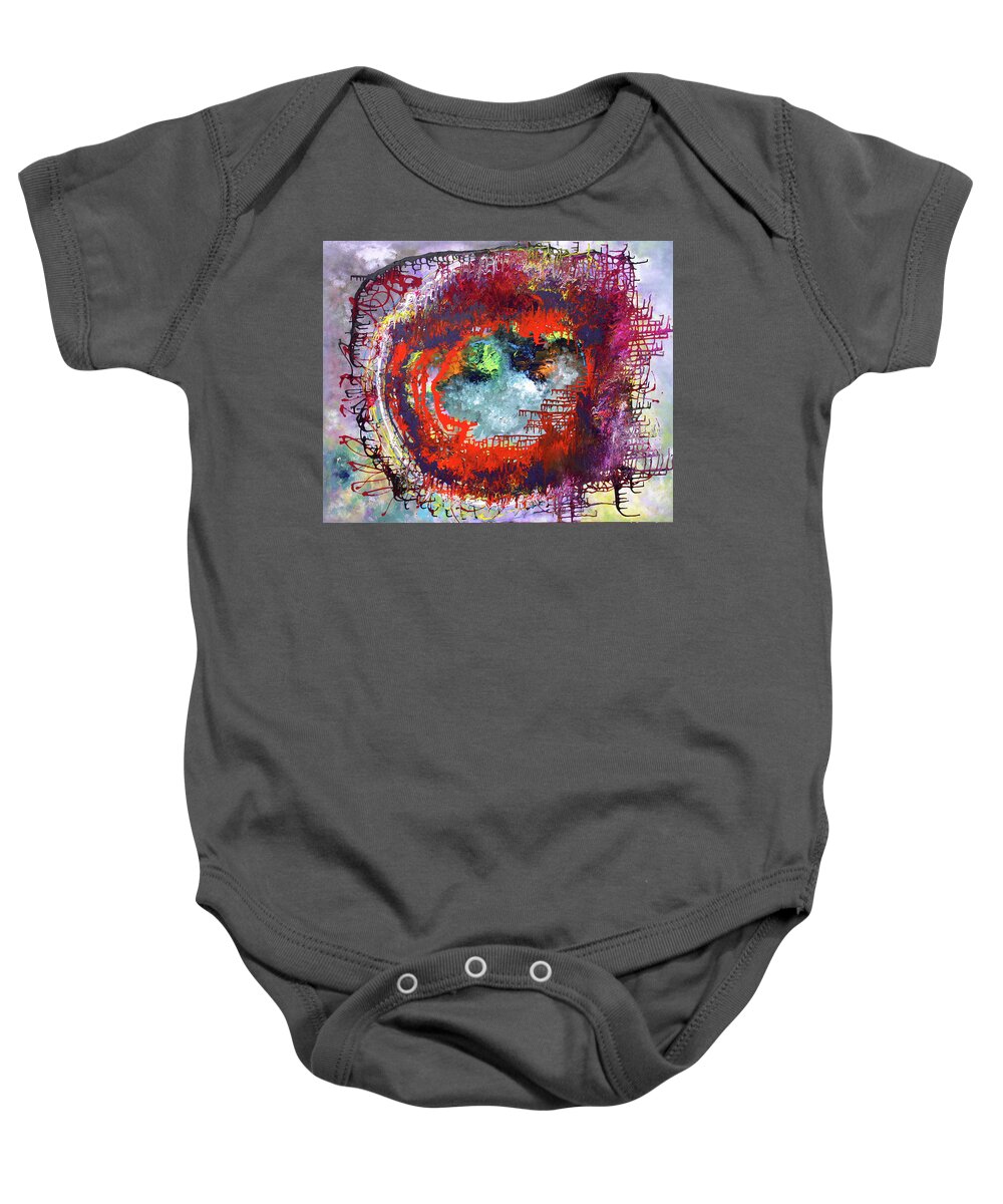 Fusionart Baby Onesie featuring the painting Big Optic by Ralph White