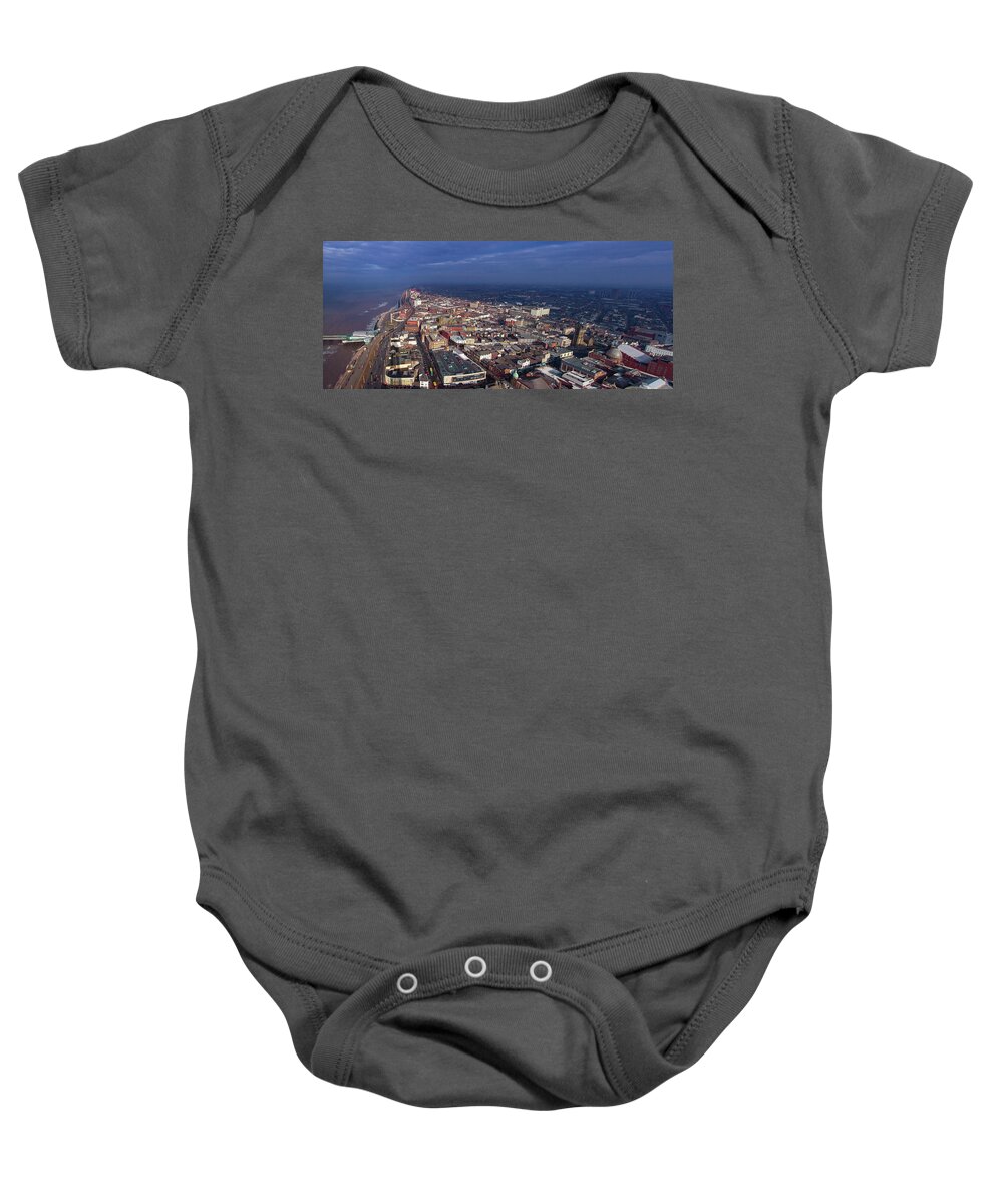 Panoramic Baby Onesie featuring the photograph BlackPool Overlook by Tim Dussault