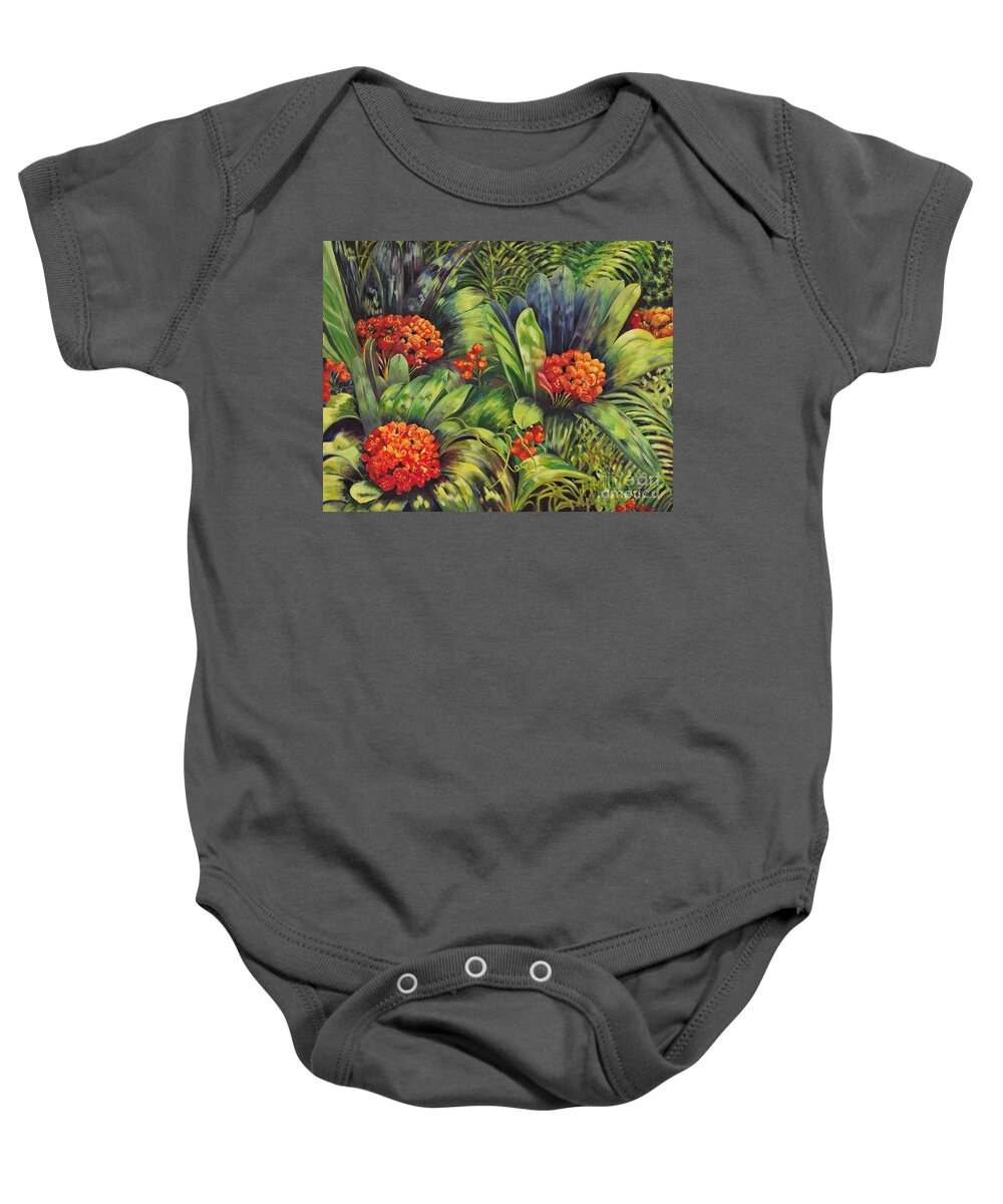 Flowers Baby Onesie featuring the painting Blooming Gorgeous by Caroline Street
