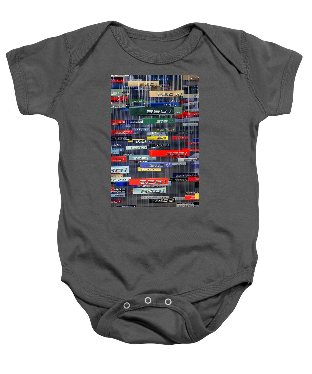 Bmw Baby Onesie featuring the photograph BMW Model Numbers by Lauri Novak