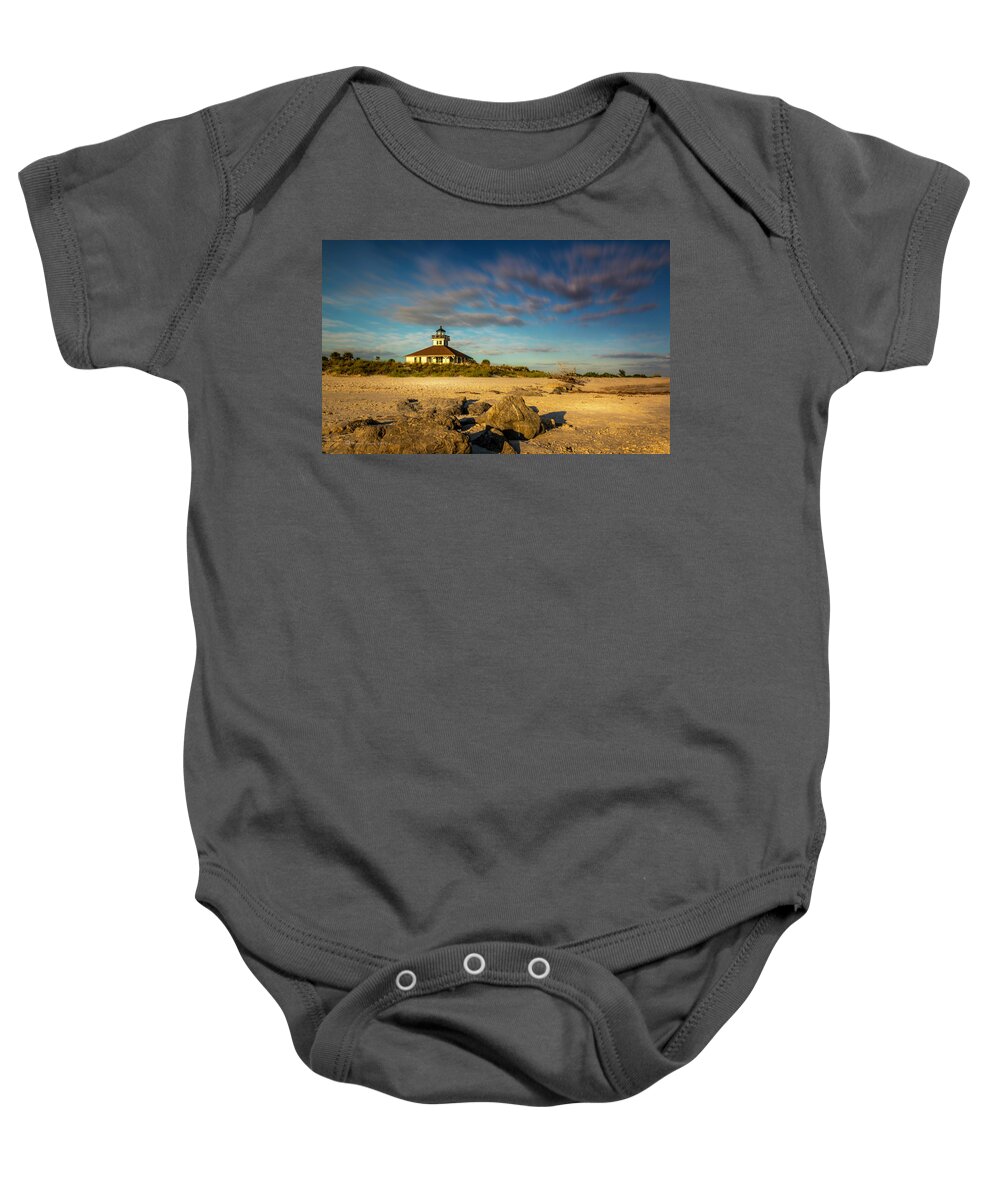 Lighthouse Baby Onesie featuring the photograph Boca Grande Florida by Marvin Spates