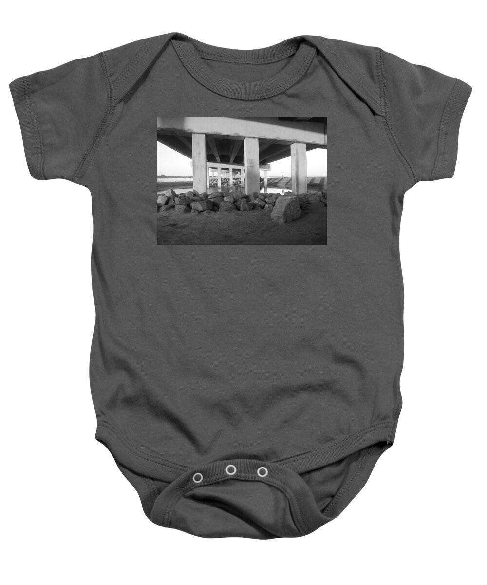 Bridge Baby Onesie featuring the photograph Bridge over nontroubled waters by WaLdEmAr BoRrErO