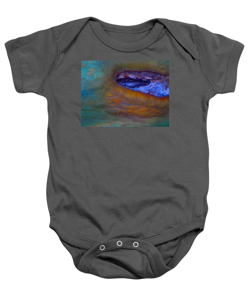 Abstract Baby Onesie featuring the digital art Brighter Days by Richard Laeton