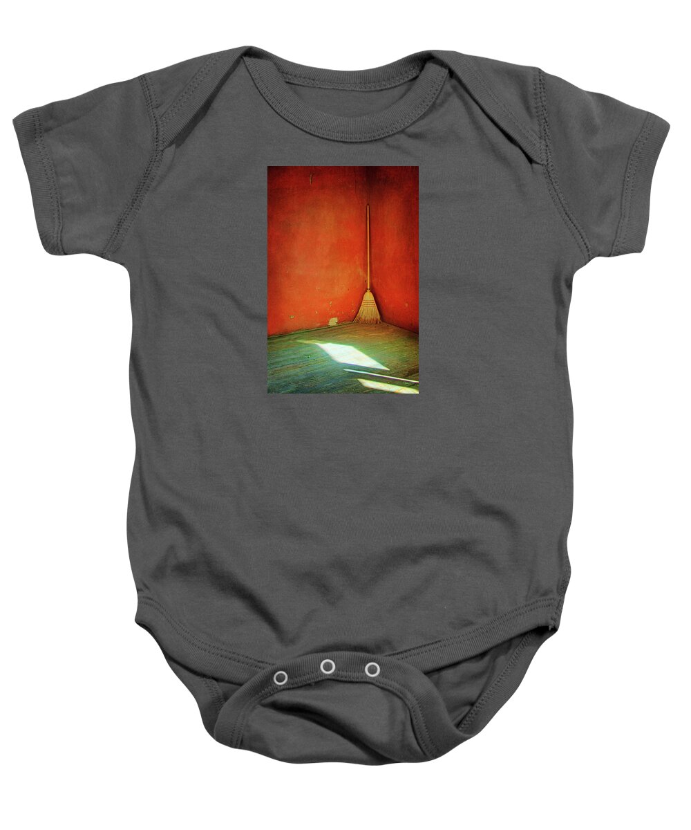 Minimalism Baby Onesie featuring the photograph Broom by Nikolyn McDonald