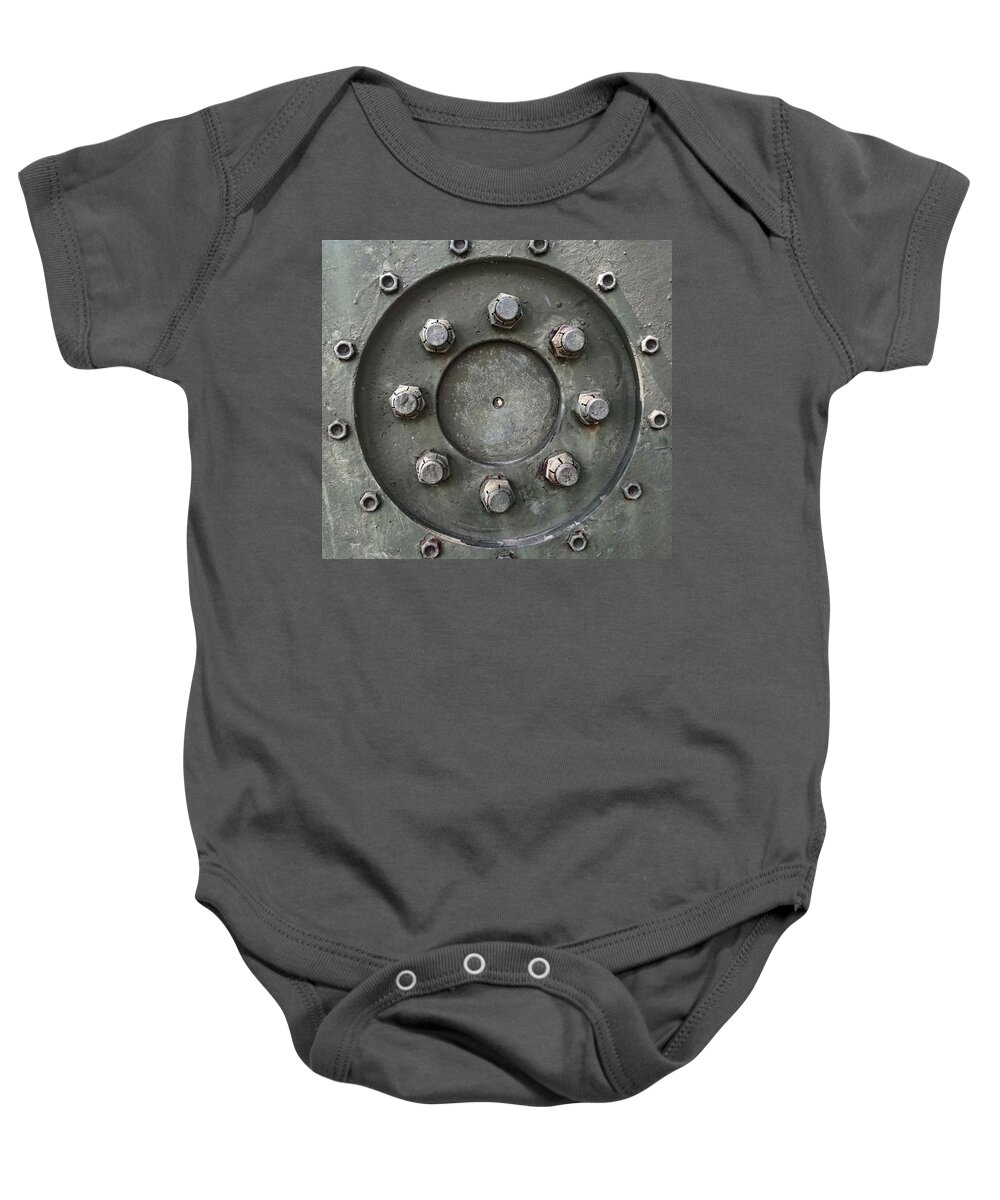 Tank Baby Onesie featuring the photograph Built Strong by Robert Knight