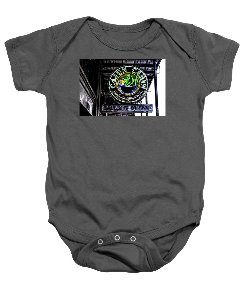New Orleans Baby Onesie featuring the photograph Cajun Cabin by Frances Ann Hattier