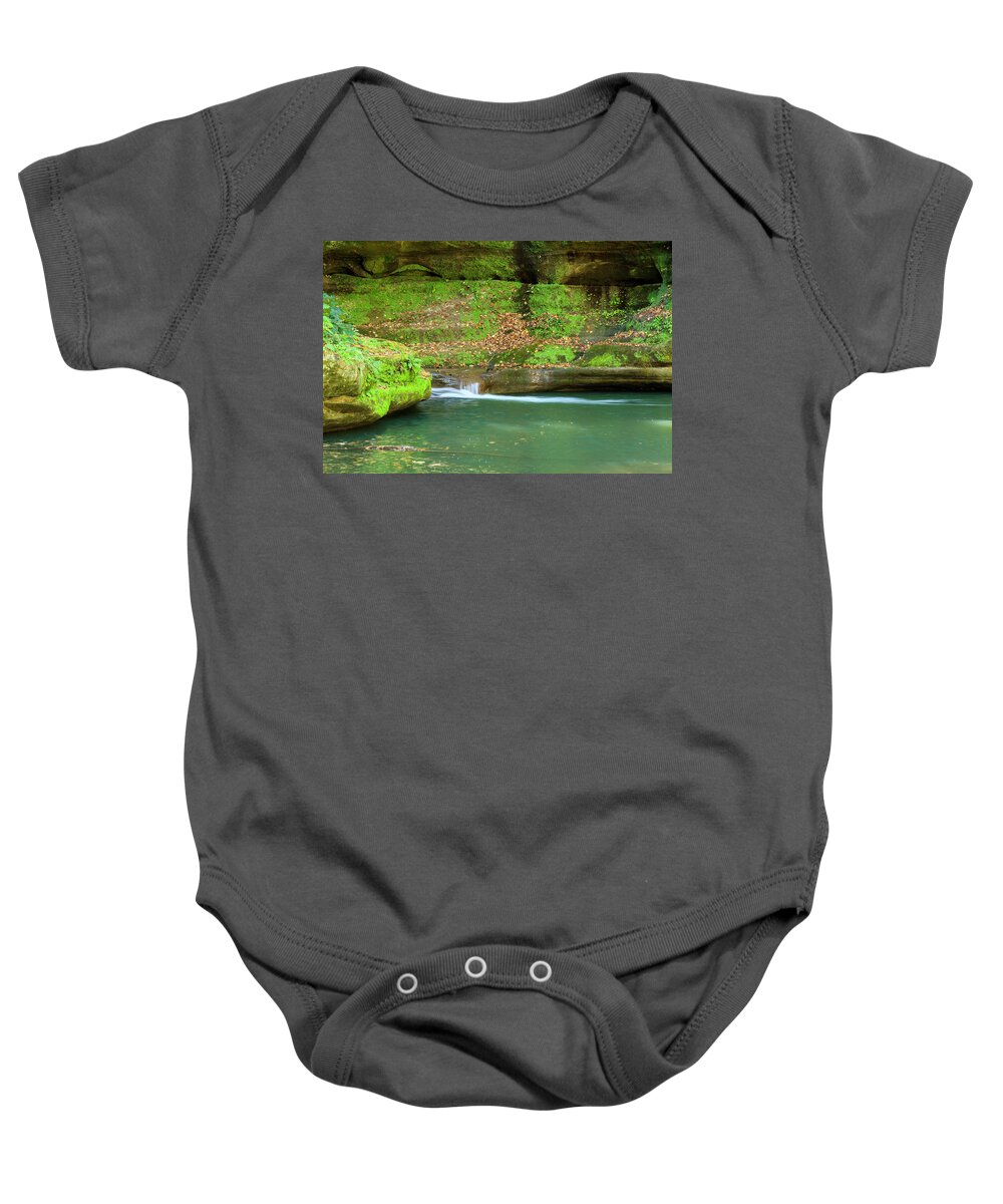 Illinois Baby Onesie featuring the photograph Canyon Solitude by Todd Bannor