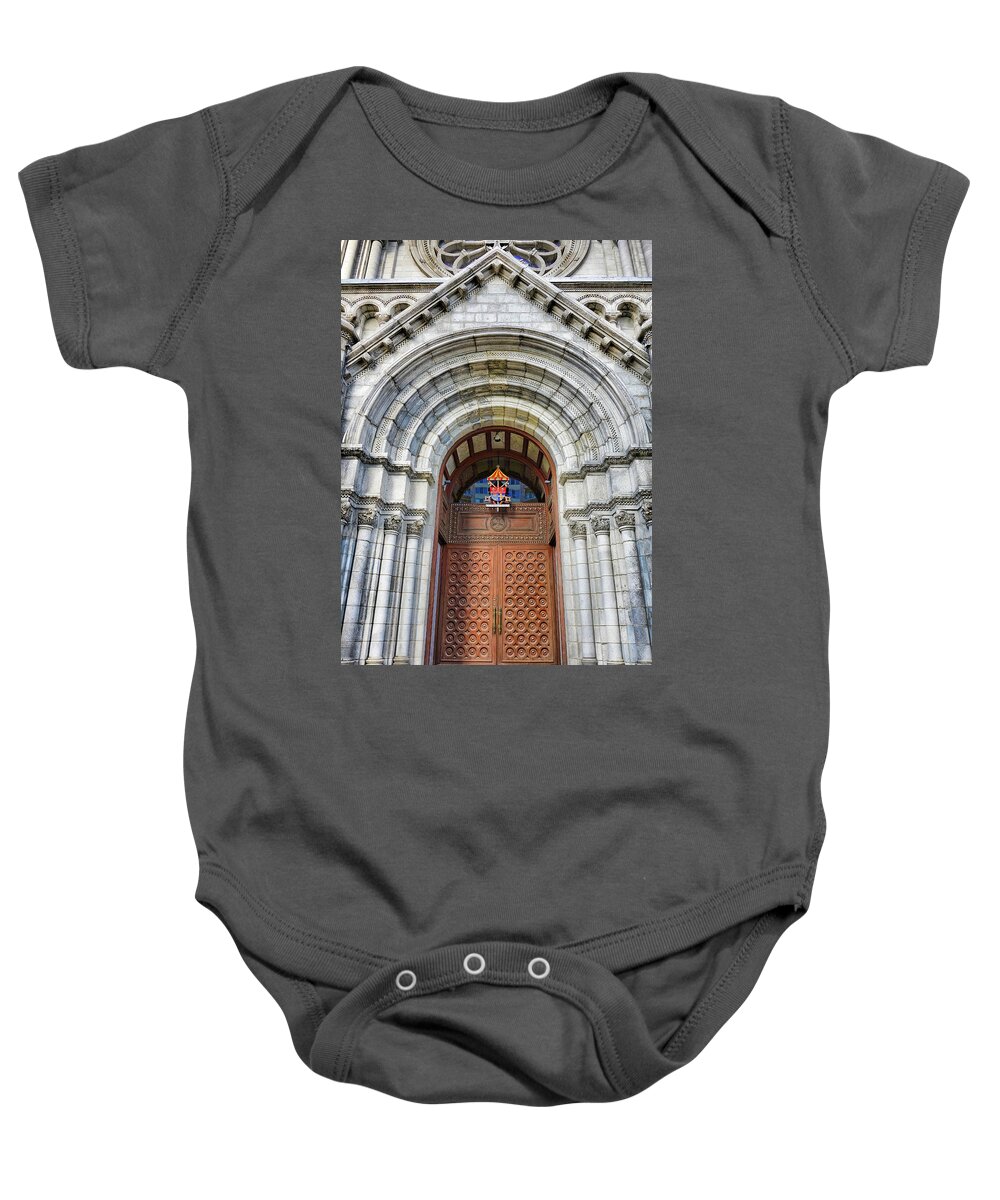 Cathedral Baby Onesie featuring the photograph Cathedral Basilica of Saint Louis Study 10 by Robert Meyers-Lussier
