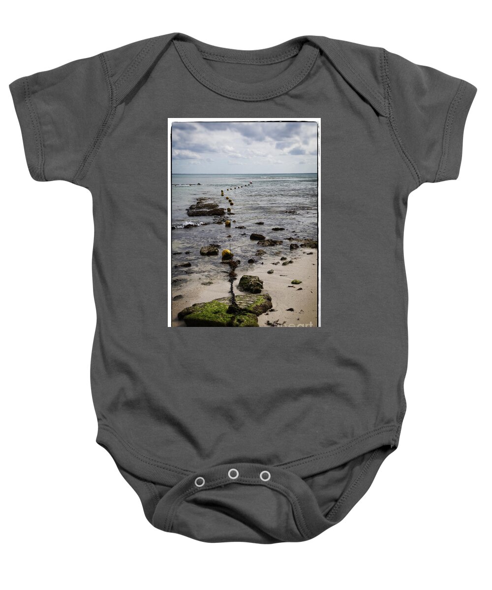 Beach Baby Onesie featuring the photograph Chained Dream by Kathy Strauss