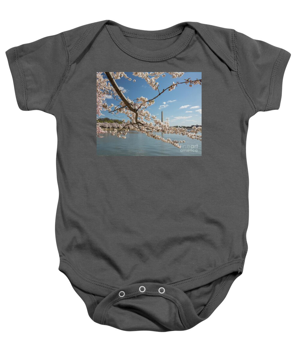 Cherry Blossom Festival Baby Onesie featuring the photograph Cherry blossom spring by Agnes Caruso