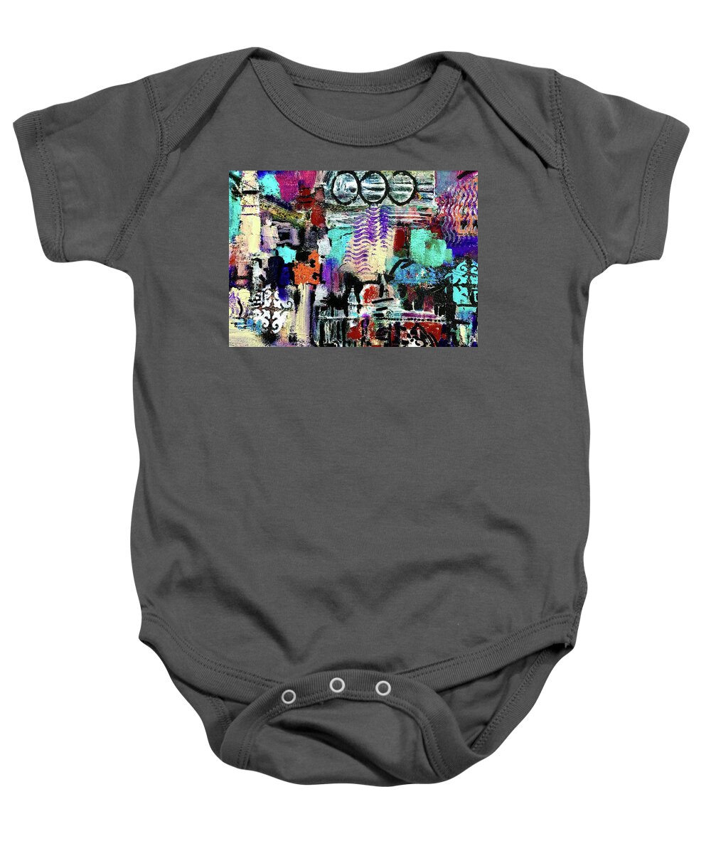 Castle Baby Onesie featuring the painting Chess by Tommy McDonell