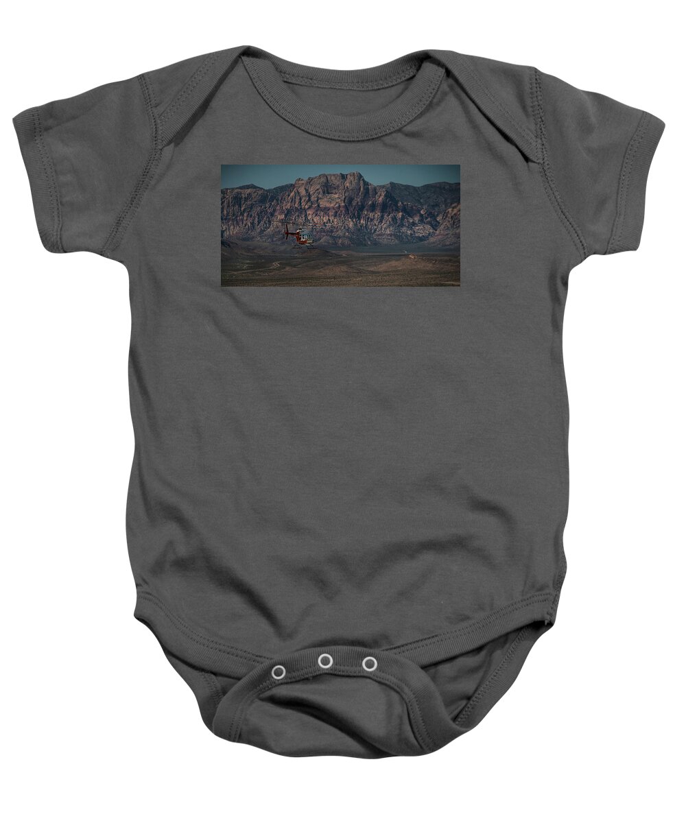 Helicopter Baby Onesie featuring the photograph Chopper 13-1 by Ryan Smith