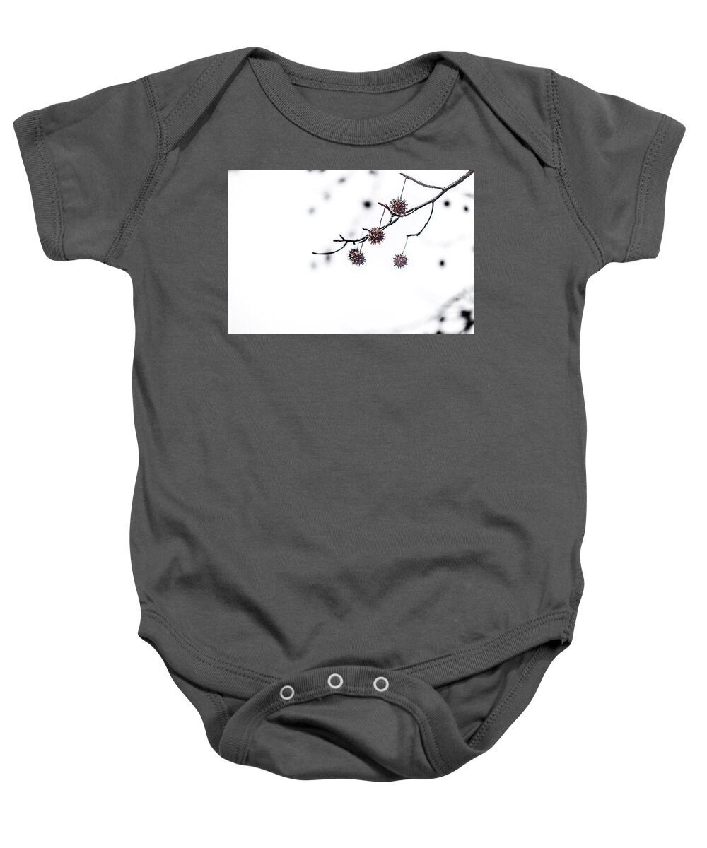 2017 Baby Onesie featuring the photograph Cold and Pointy by Wade Brooks