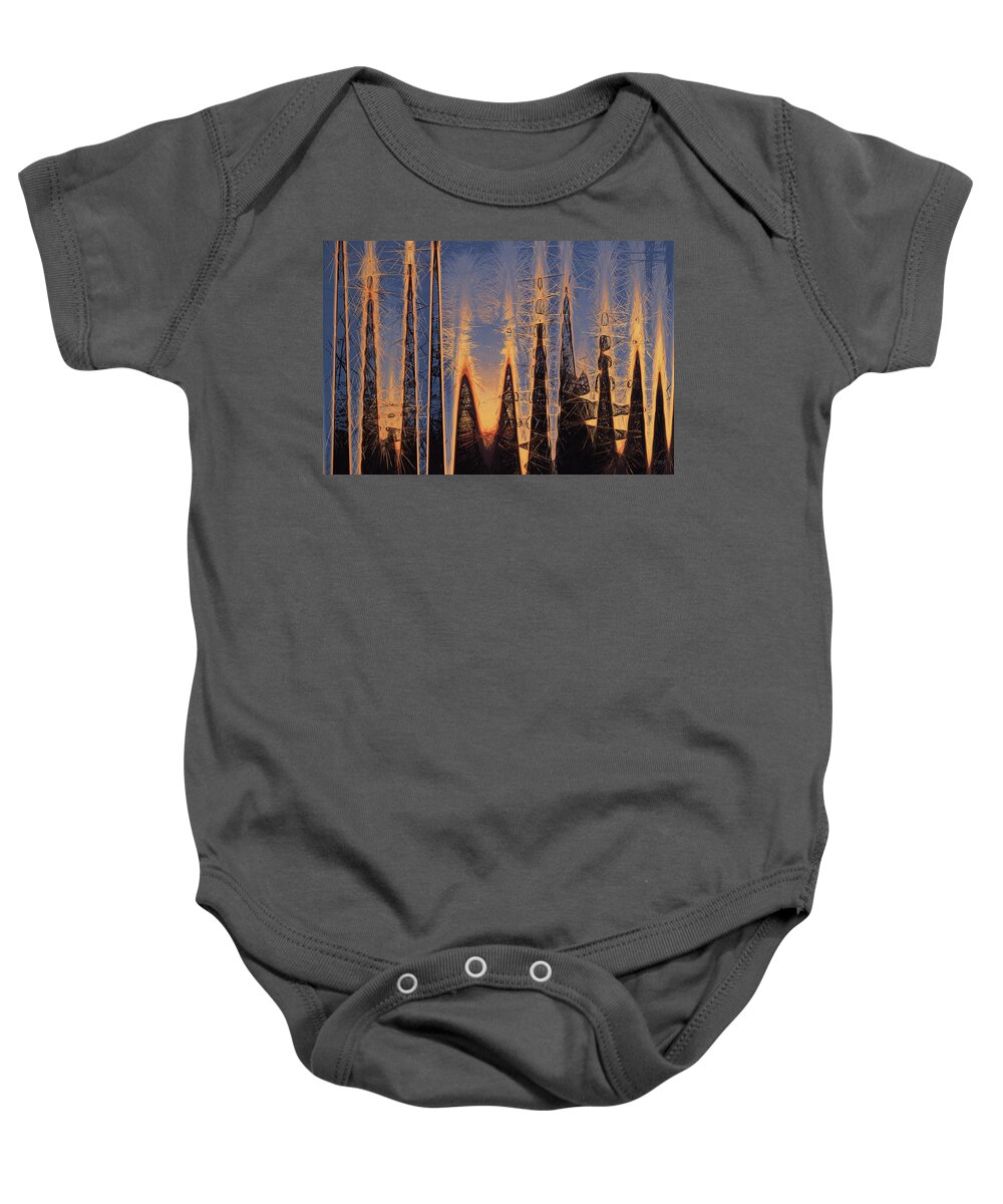 Abstract Baby Onesie featuring the photograph Color Abstraction XL by David Gordon