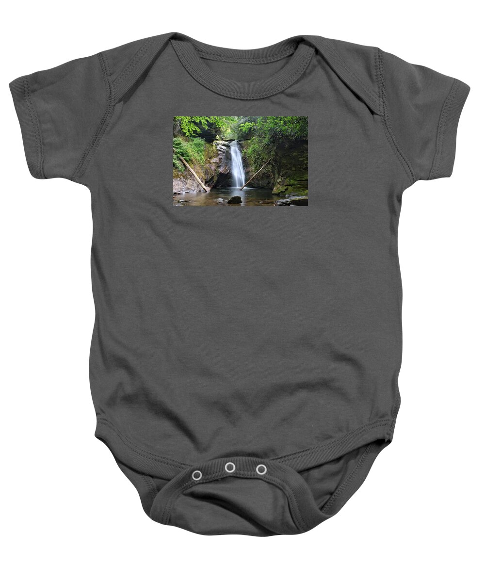 Courthouse Falls Baby Onesie featuring the photograph Courthouse Falls by Chris Berrier
