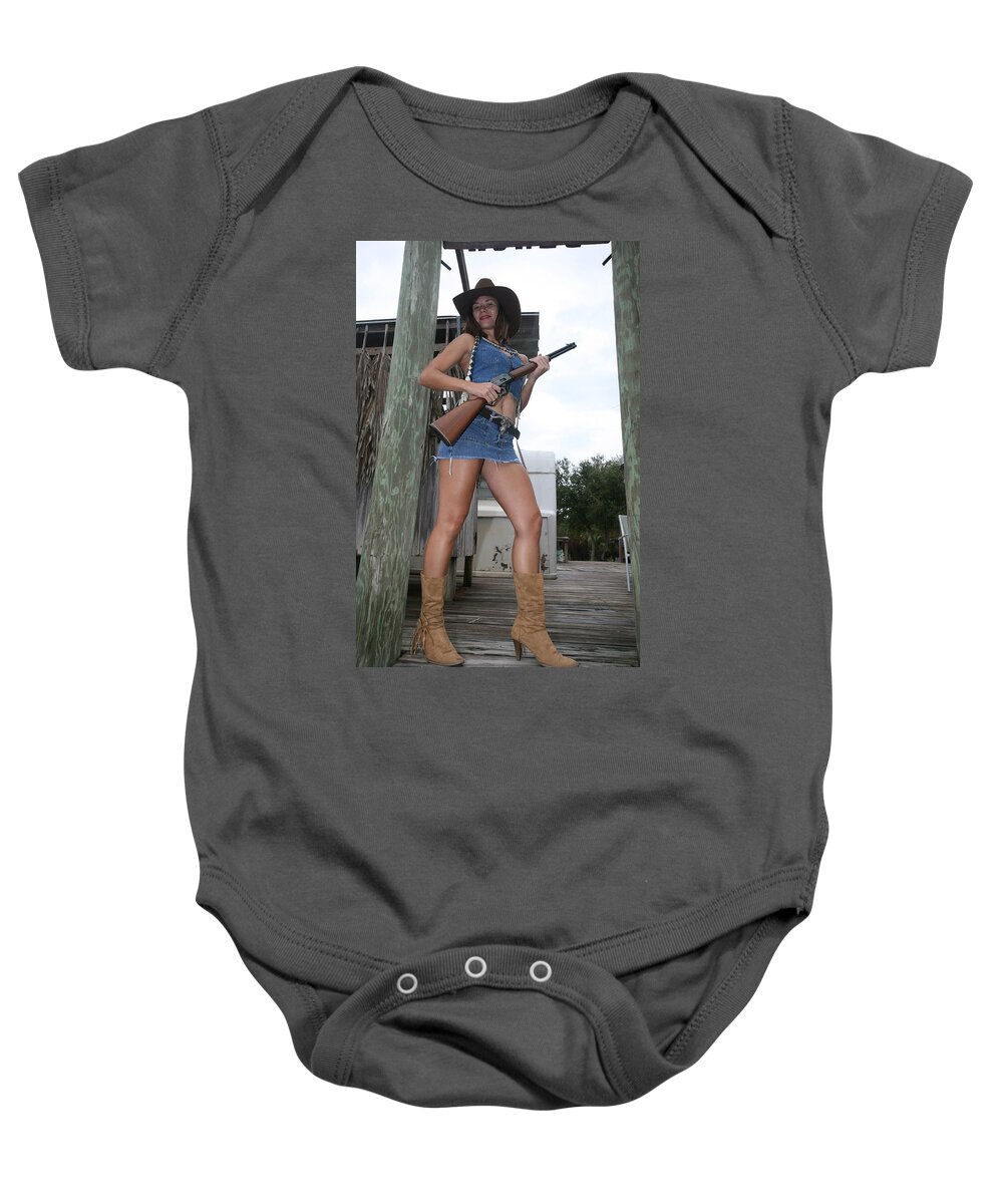 Cowgirl Boots Sexy Glamorous Baby Onesie featuring the photograph Cowgirl 022 by Lucky Cole