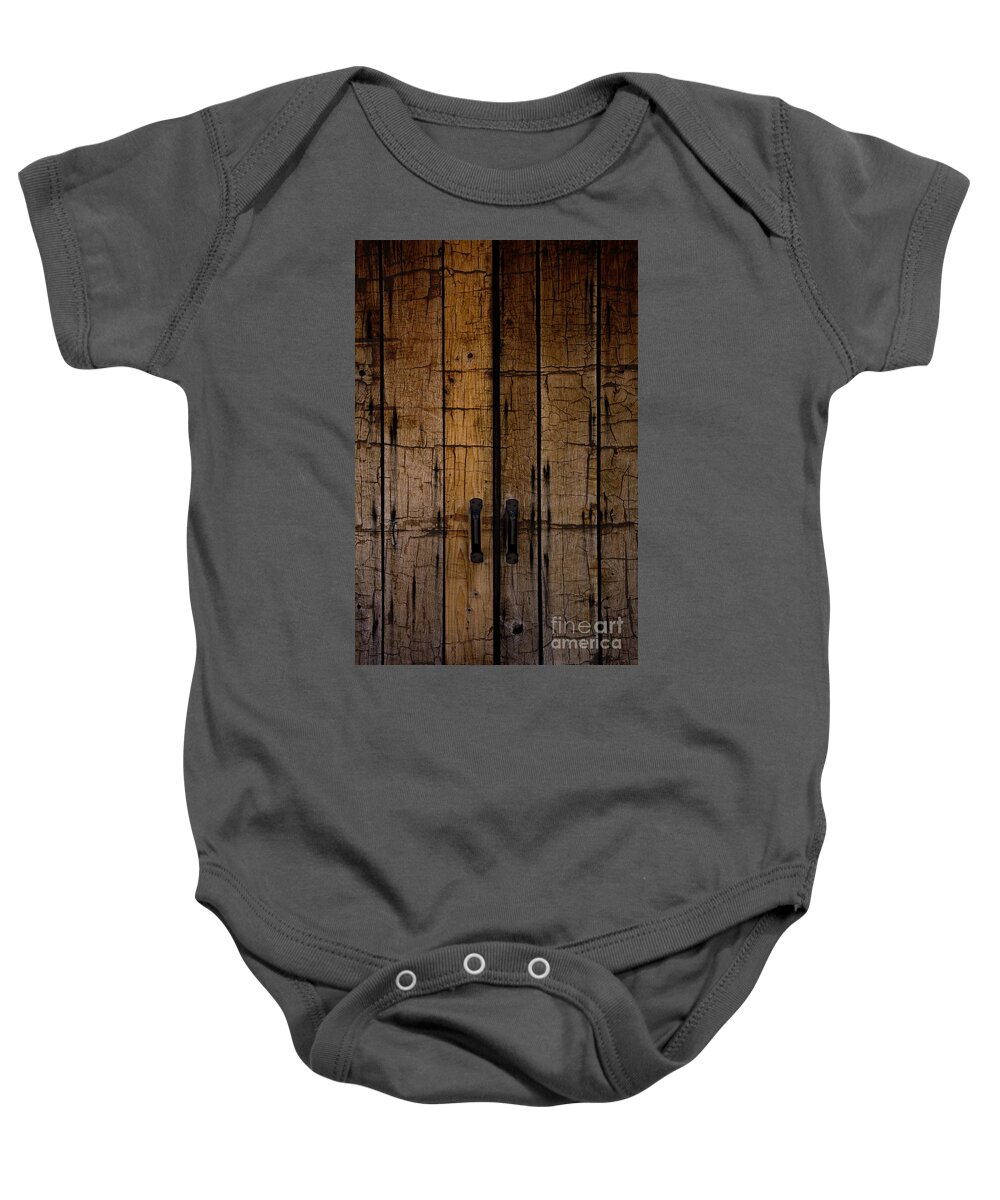 Old Baby Onesie featuring the photograph Cracked and Splintered by Margie Hurwich