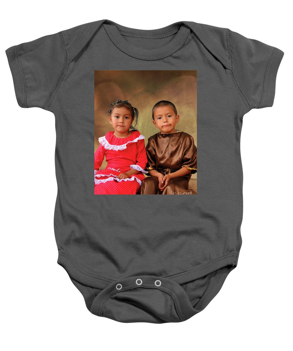 Brother Baby Onesie featuring the photograph Cuenca Kids 916 by Al Bourassa