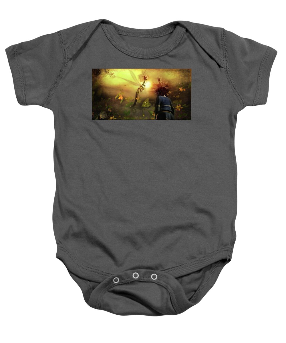  Baby Onesie featuring the digital art Daydream by Cybele Moon