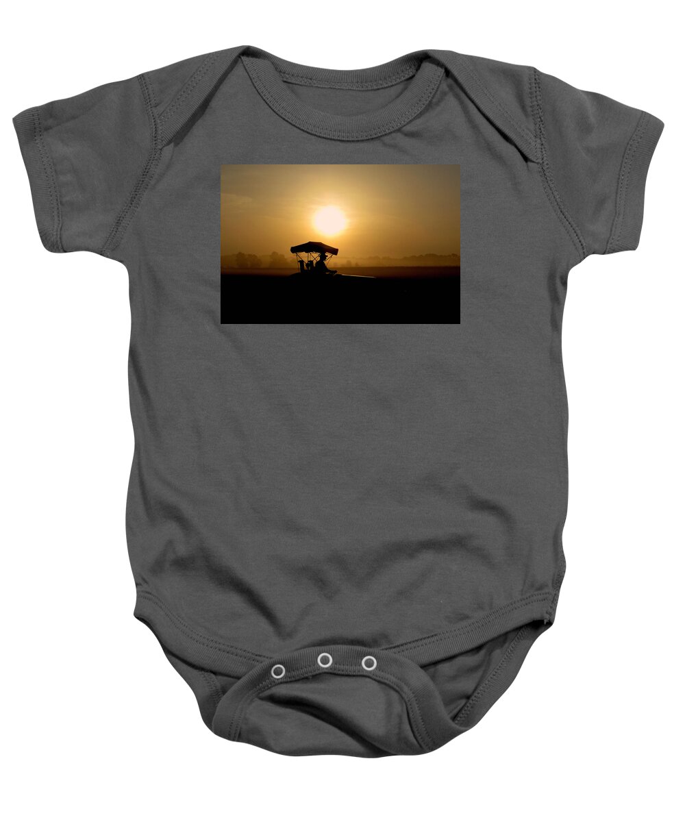 Farming Baby Onesie featuring the photograph Dedication of a Farmer by Peggy Urban