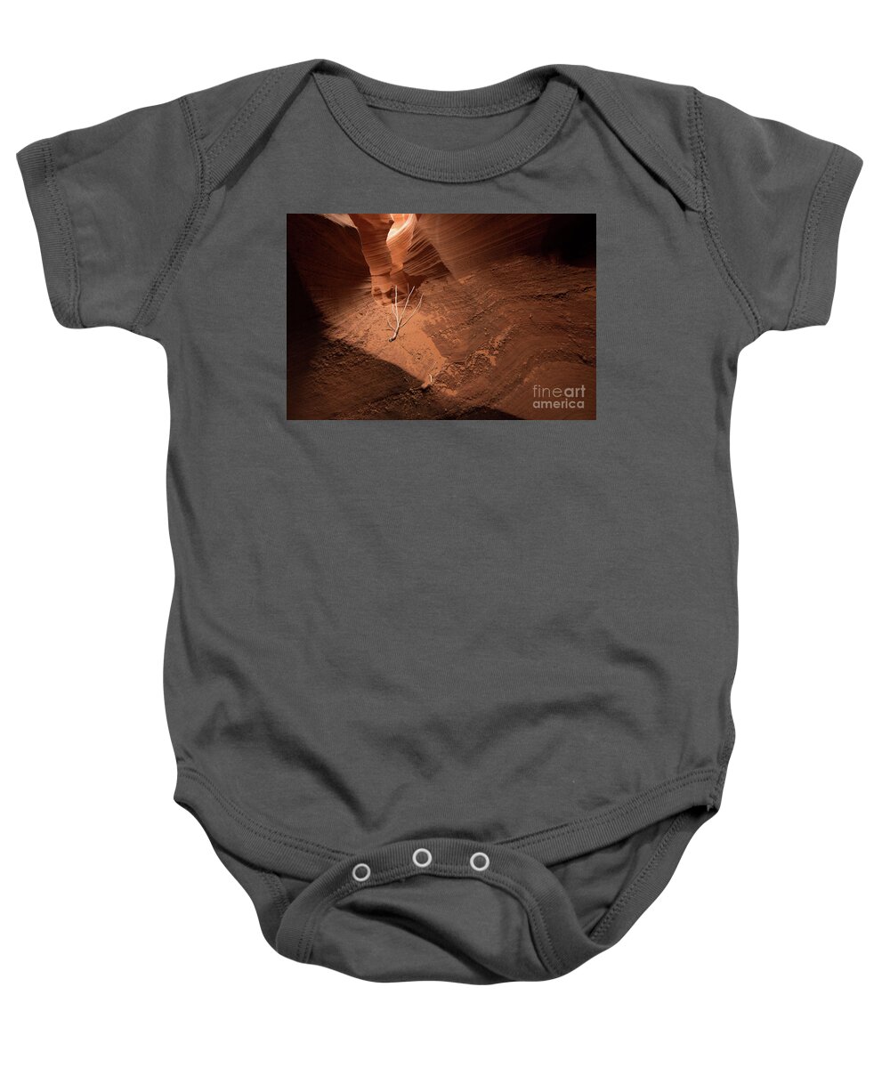  Lone Baby Onesie featuring the photograph Deep Inside Antelope Canyon by Jim DeLillo