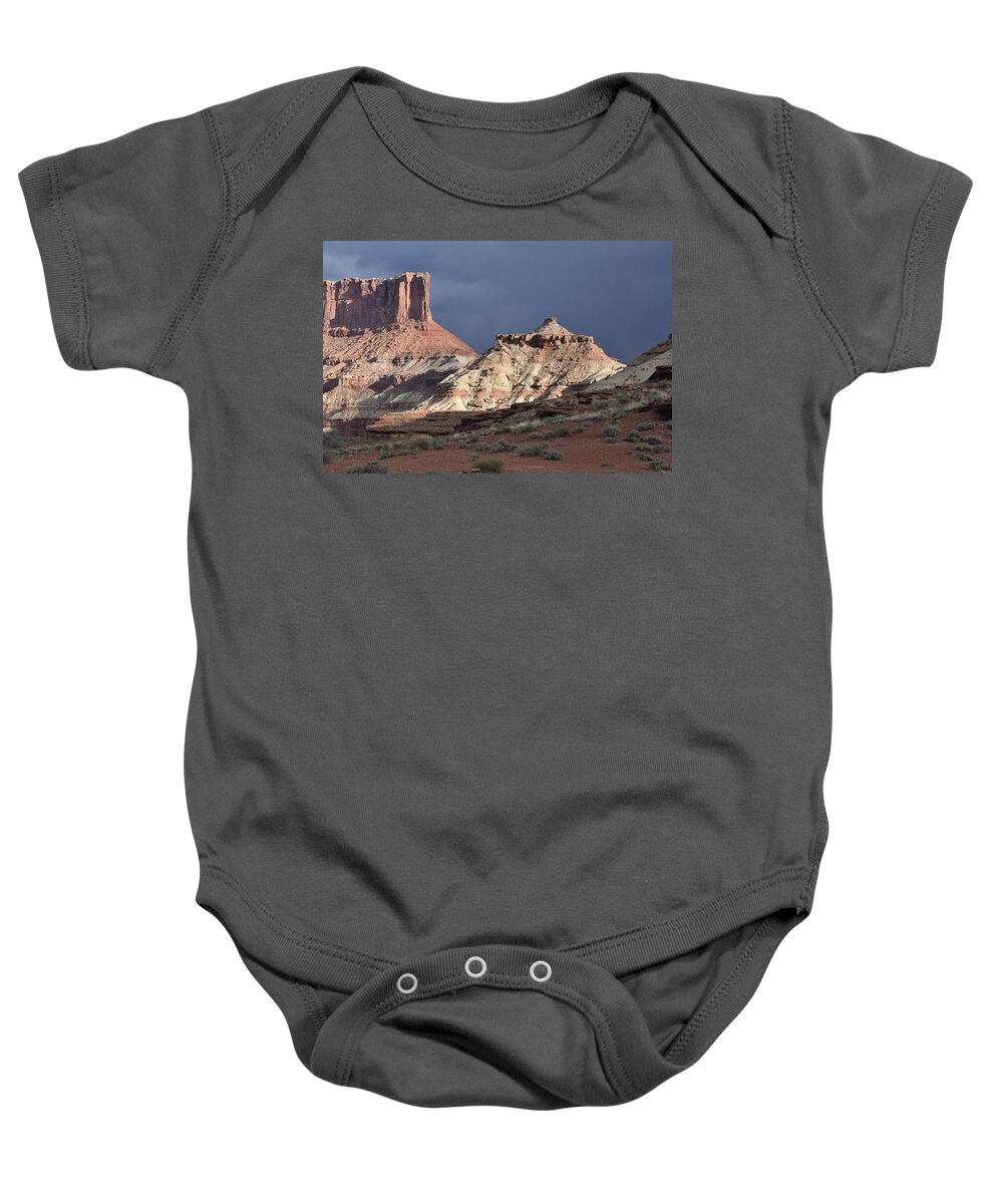 Desert Baby Onesie featuring the photograph Desert Landscape by Ben Foster