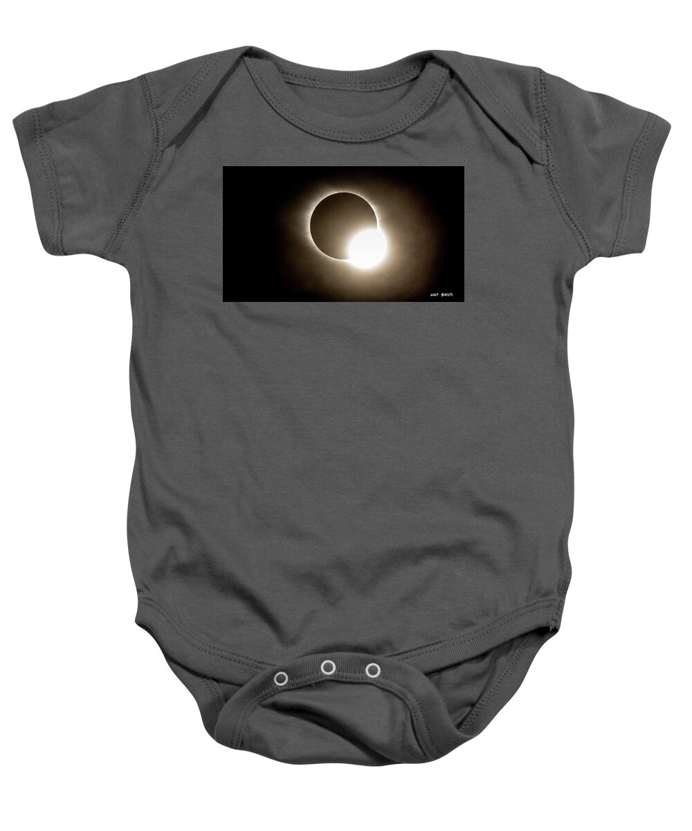 Diamond Ring Baby Onesie featuring the photograph Diamond Ring by Walt Baker