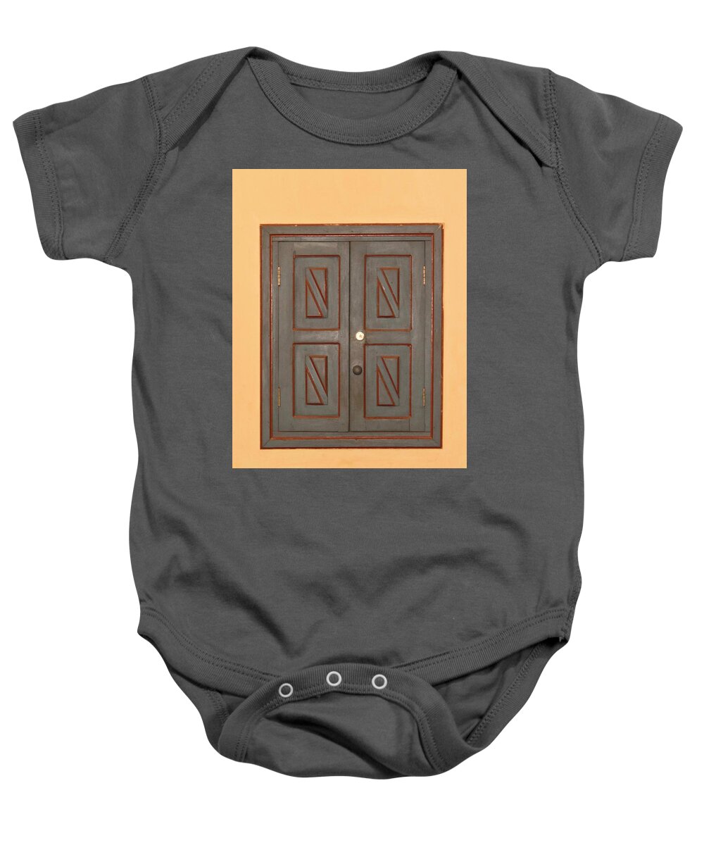 Window Baby Onesie featuring the photograph Doors And Windows Of Comayagya - 1 by Hany J