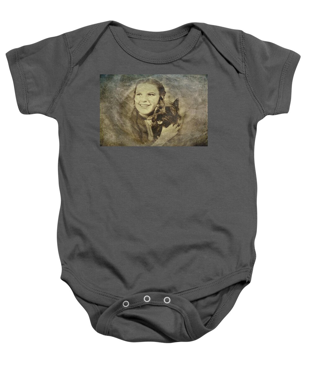Dorothy Baby Onesie featuring the digital art Dorothy by Movie Poster Prints