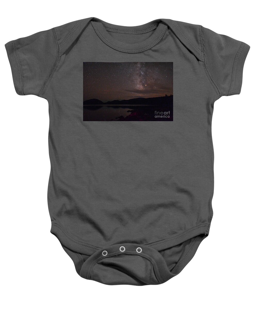 Lake Baby Onesie featuring the photograph Eagle Lake at night by Barry Bohn