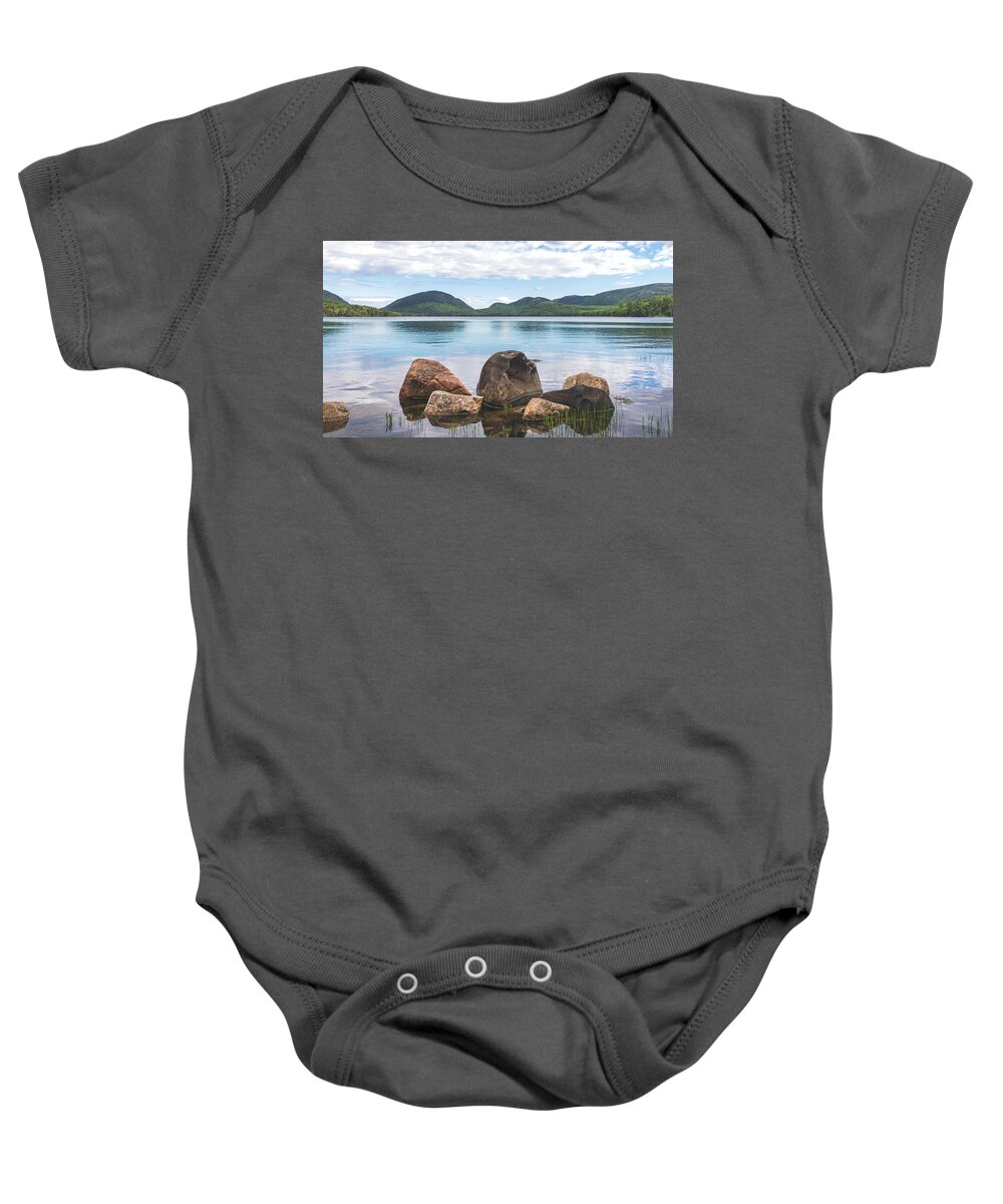 Acadia National Park Baby Onesie featuring the photograph Eagle Lake by Holly Ross